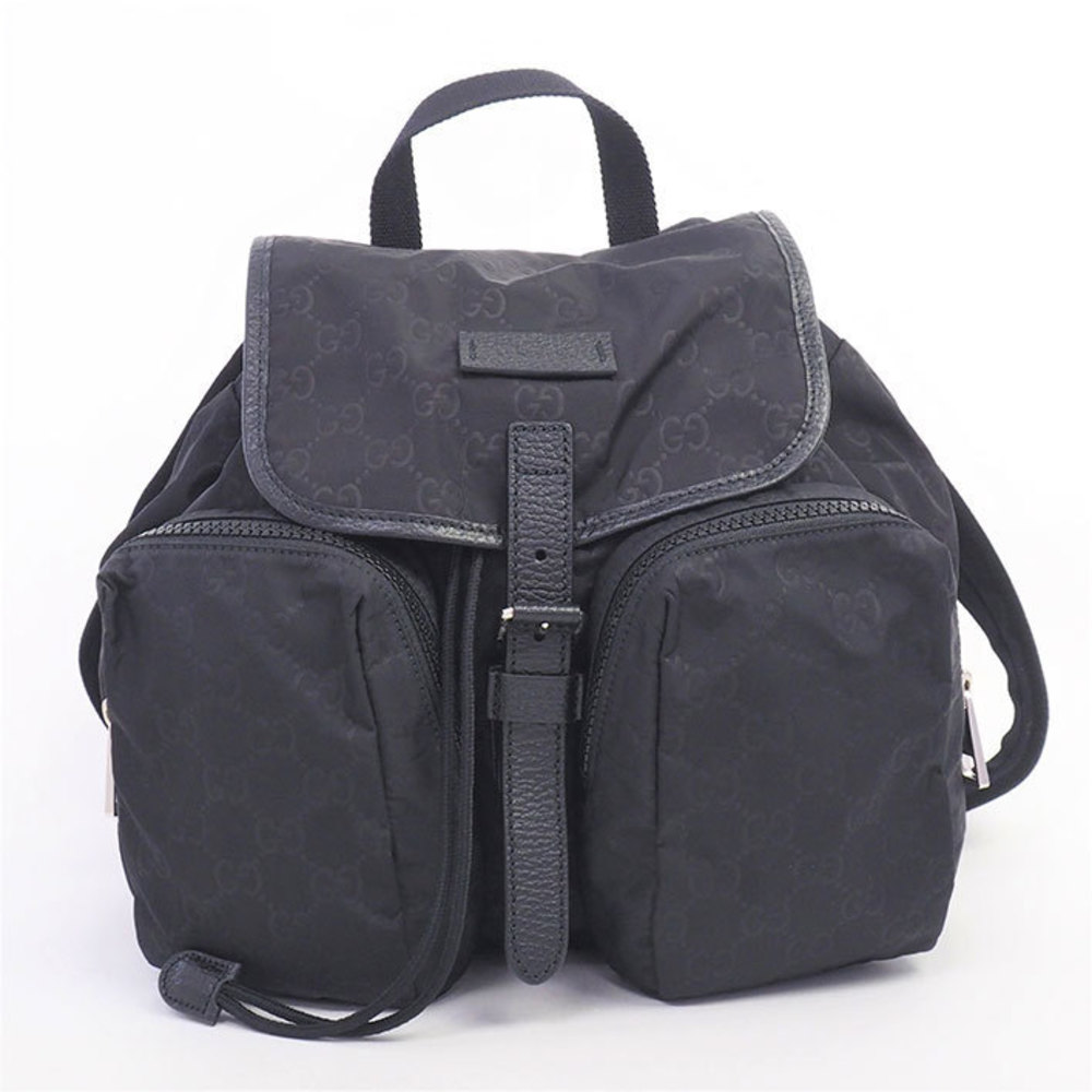 Gucci Over Nylon Pattern Backpack Silver All Gg - image 2